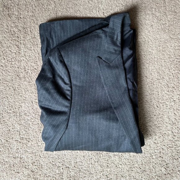 Tommy Hilfiger Blazer Mens 42R 100% Wool Sports Coat 2 Button Close Pockets Grey - Picture 15 of 15